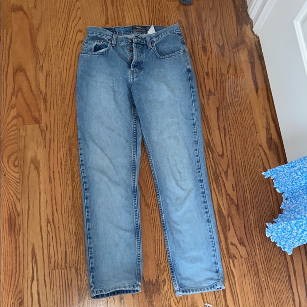straight leg jeans